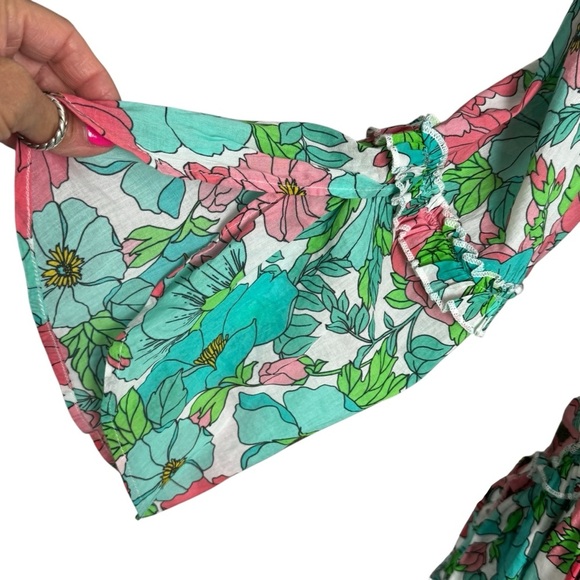 Boston Proper Bouquet Of Summer Embellished Peasant Dress feminine romantic S - Picture 7 of 13